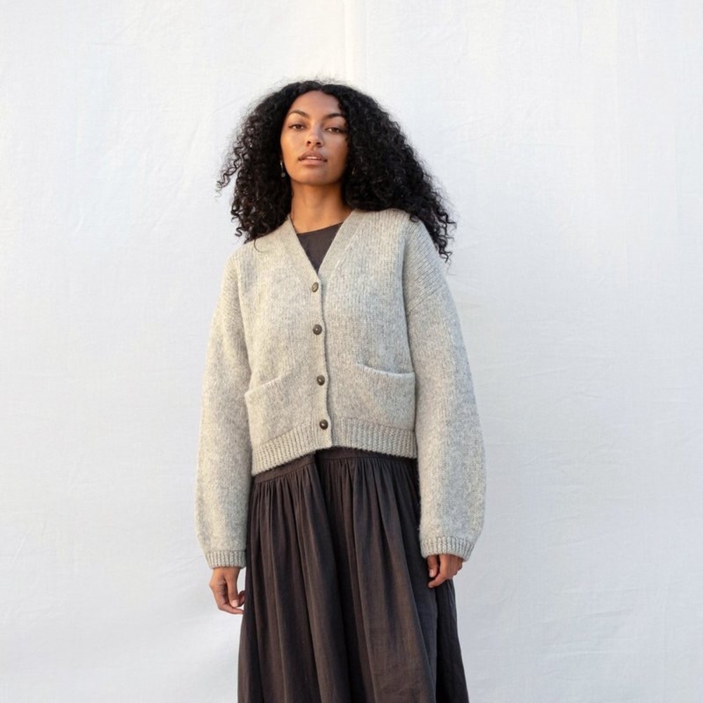 Micaela Greg Rana Cardigan in Oatmeal